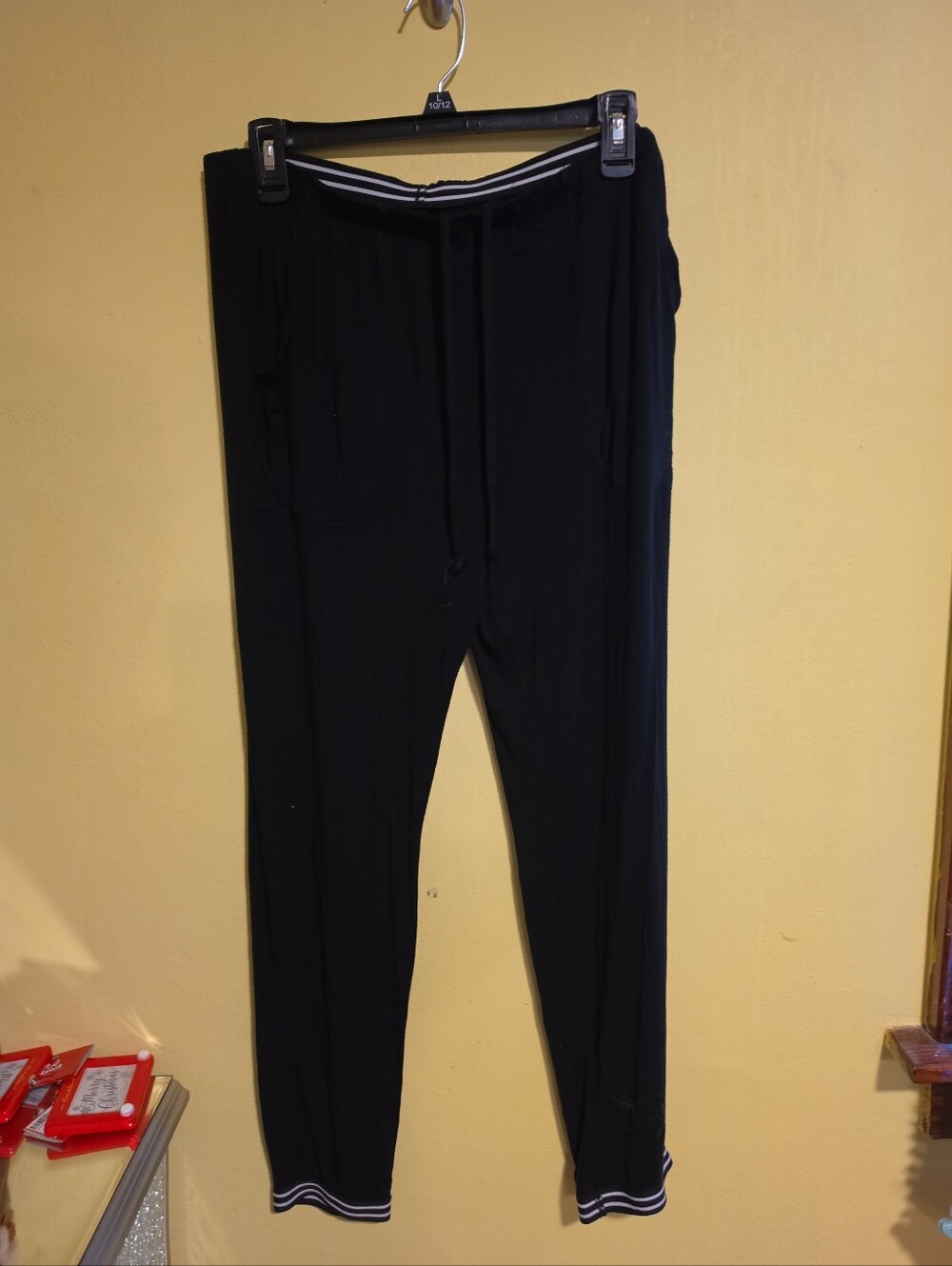 So Intimates Juniors Size Large Black Lounge Jogger Pajama Rayon/Spandex Pants